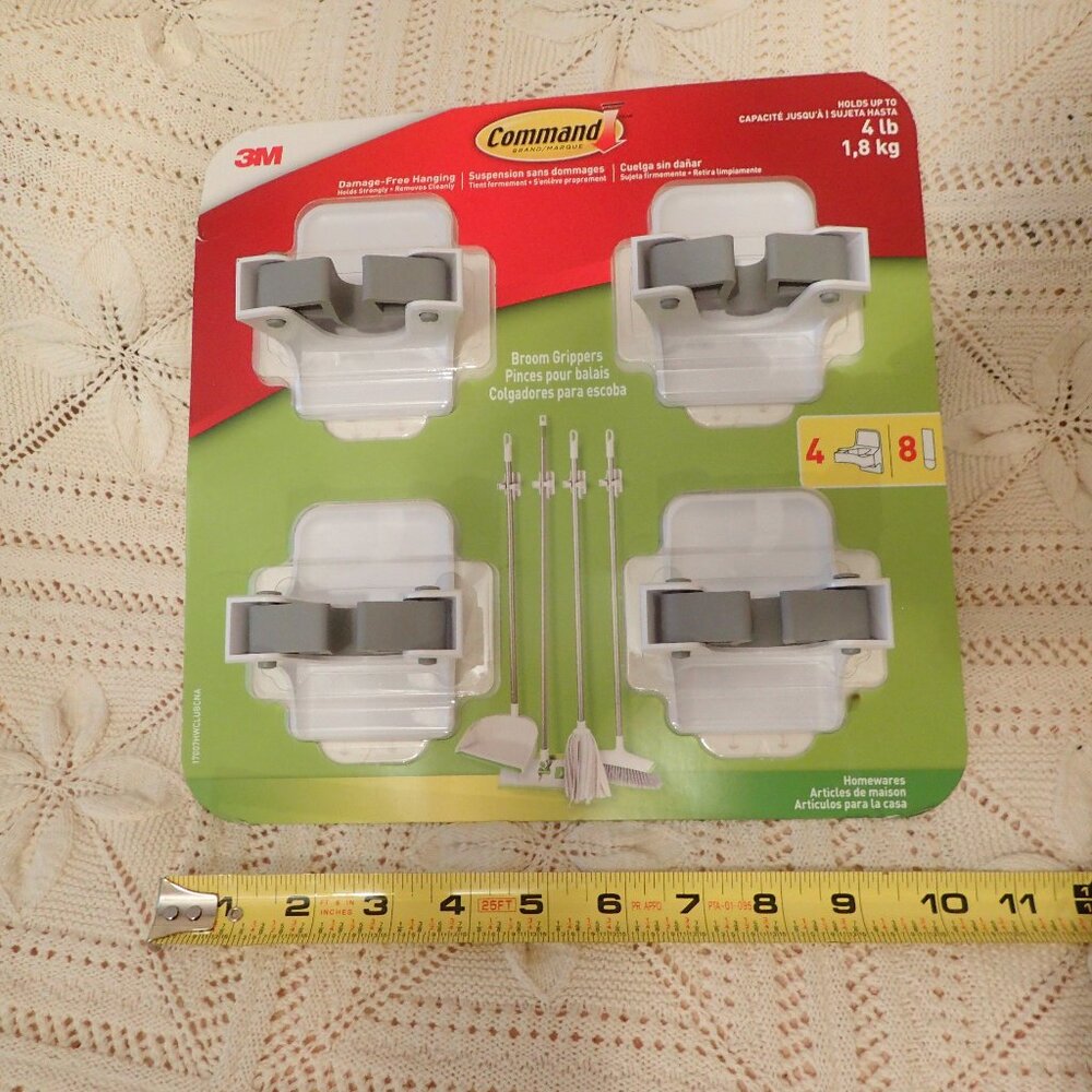 Command 3M broom and tool holders